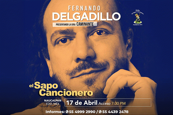 Fernando Delgadillo presentando la gira CAMINANTE